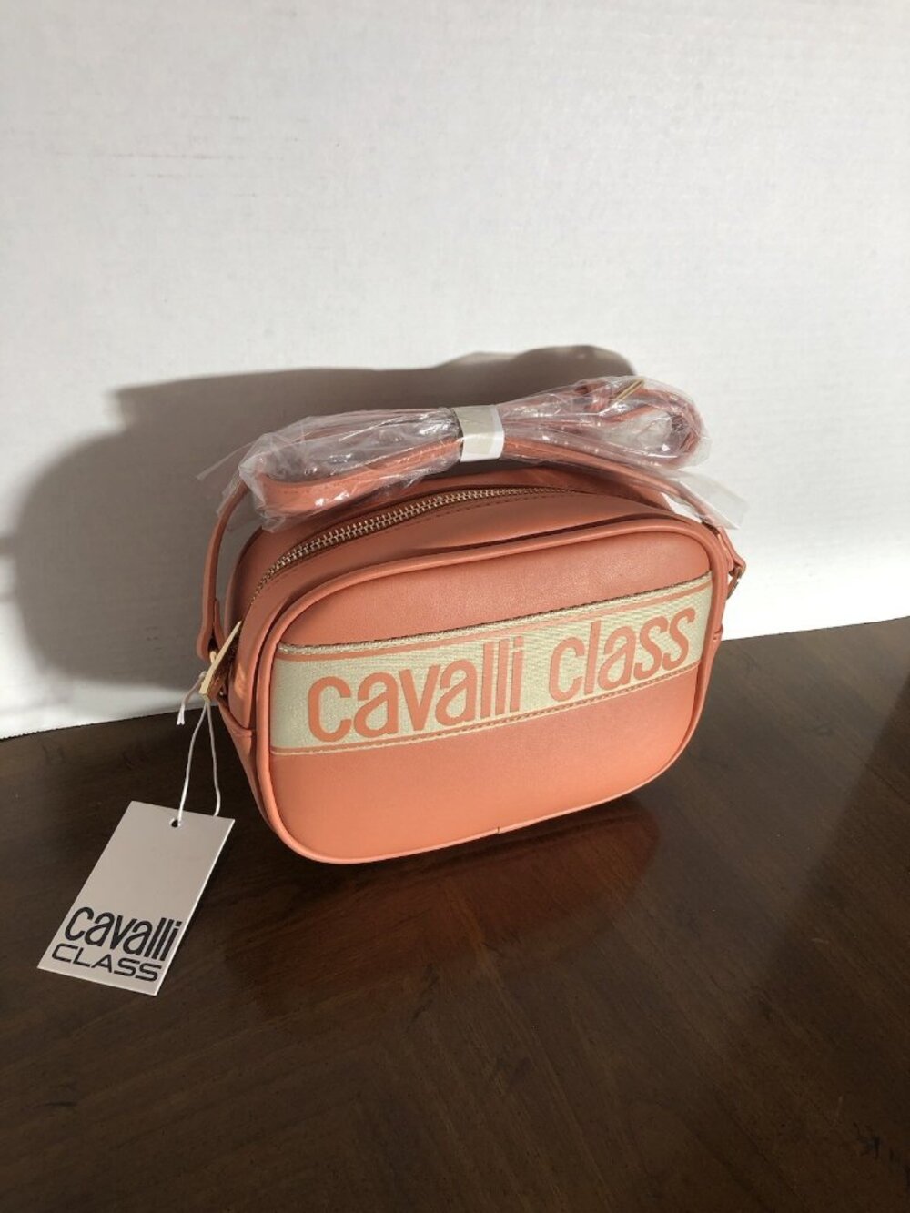 Cavalli Class Lucilla Camera Bag In Coral Haze 9” x 6” x 3”